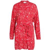 Printed Tie-Waist Dress