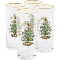 Set of 4 Christmas Tree Hiball Glasses