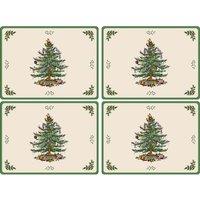 Set of 4 Christmas Tree Placemats
