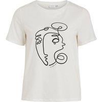 Graphic Print Cotton T-Shirt with Crew Neck