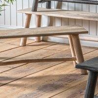 Anantapur Mango Wood Rustic 2 Seater Dining Bench (110cm)
