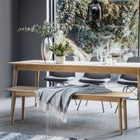 Dhule Herringbone Oak 3 Seater Dining Bench (150 cm)