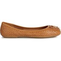 Palmaria Breathable Plaited Ballet Flats in Leather