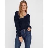 Brushed Knit V-Neck Jumper