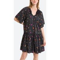 Floral Cotton Ruffled Dress