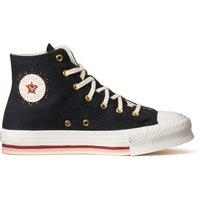 Kids All Star Eva Lift Hi Valentines Day Canvas High Top Trainers
