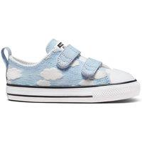 Kids Chuck Taylor All Stars 2V Ox Cloud Gazer Canvas Trainers
