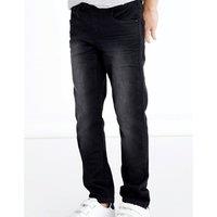 Mid Rise Straight Jeans