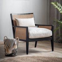 Satara Rattan Armchair with Linen Look Cushions