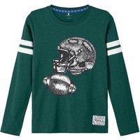 Cotton Mix T-Shirt with Long Sleeves