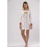 Mug Cotton Mix Nightshirt with Long Sleeves