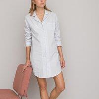 Striped Cotton Poplin Nightshirt