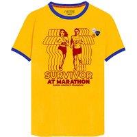 Ringer Cotton T-Shirt with Crew Neck and Short Sleeves