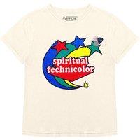 Starlight Cotton T-Shirt with Crew Neck and Short Sleeves