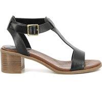 Volga Leather Sandals with Block Heel