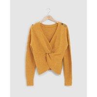 Reversible V-Neck Jumper in Wool Mix