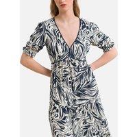 Calas Printed Dress with V-Neck