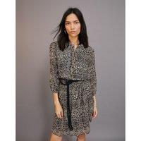 Printed Ruffled Mini Dress