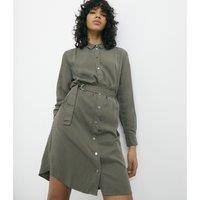 Mini Shirt Dress with Long Sleeves