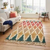Hand Knotted Rug in 100% Hemp