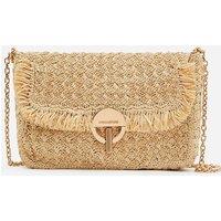 Moon Raffia Crossbody Bag