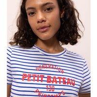 Striped Organic Cotton T-Shirt, Regular Fit