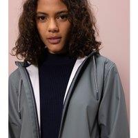 Long Lightweight Waxed Jacket with Hood