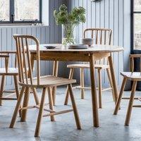 Uttara Round Scandi Oak Extending Table (Seats 4-6)