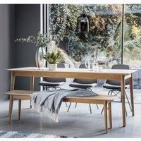 Dhule Herringbone Oak Extendable Dining Table (Seats 6-8)