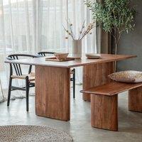 Bettiah Acacia Wood Dining Table 180cm (Seats 8)