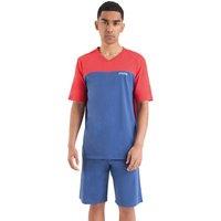 Cotton Short Pyjamas with V-Neck T-Shirt