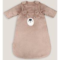 Baby's Bear Sleeping Bag with Removable Sleeves in Sherpa