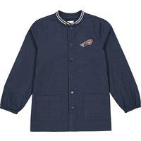 Baseball Collar Smock with Press-Stud Fastening
