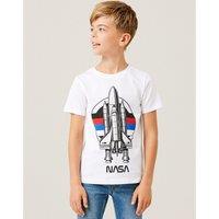 Printed Cotton T-Shirt with Short Sleeves