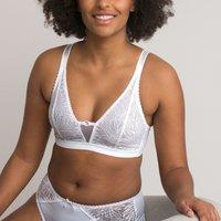 Non-Underwired Triangle Bra in Lace