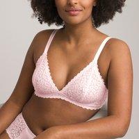 Non-Underwired Triangle Bra in Lace