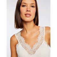 Dnino Vest Top with Lacy V-Neck