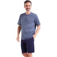 Cotton Short Pyjamas with Grandad Collar