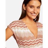 Maxi Jumper Dress in Chevron Print