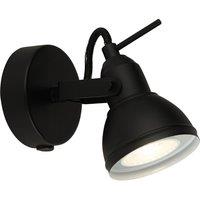 Adjustable Black Wall Spotlight