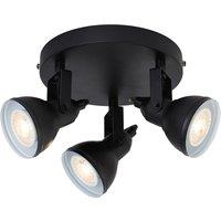 Adjustable Black 3 Light Ceiling SpotLight