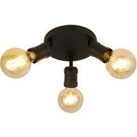 Adjustable Sand Black 3 Light Ceiling SpotLight