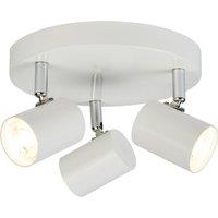 Adjustable White 3 Light Ceiling SpotLight