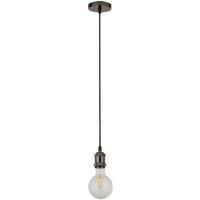 1.5m Black Chrome Cable Light with Black Cable