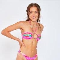 Coolio Merida Bikini Top in Tie Dye Print