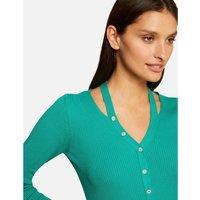 Buttoned Cutout Jumper