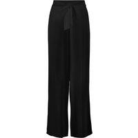 Wide Leg Trousers with Tie-Waist