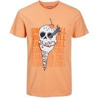 Printed Cotton T-Shirt with Short Sleeves