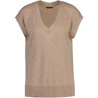 Linen/Silk Sleeveless Jumper with V-Neck