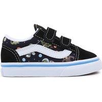 Kids Old Skool Trainers in Leather with Touch 'n' Close Fastening